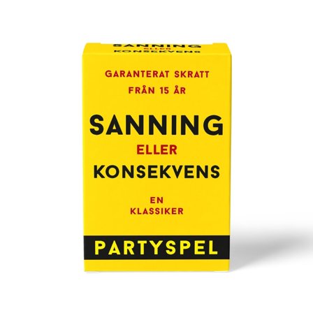 PARTYSPEL SANNING ELLER KONSEKVENS - Vuxen.se - Roliga prylar för svensexa, möhippa och fester