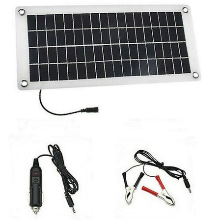 20W solpanel kit 12V til 18V batterioplader RV rejsetrailer autocamper varevogn