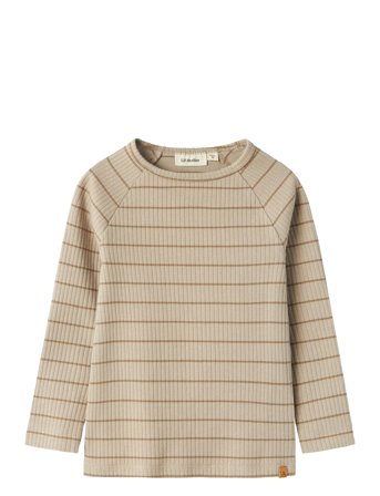 Lil'Atelier Nmmkail Ls Slim Top Lil Noos - Cream - 92