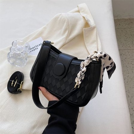 Plaid Small Bag Skuldertaske SORT