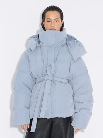 Holzweiler Steilia Brushed Down Jacket - Light Blue - Women's - Extra Small