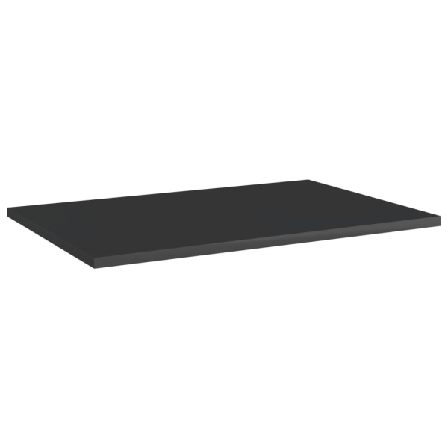 Vidaxl Hyllplan 8 St Svart Högglans 60x40x1,5 Cm Konstruerat Trä Svart