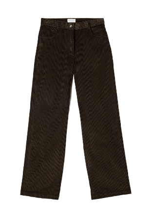 Dagmar Corduroy Trousers Byxor Dam Brun 42