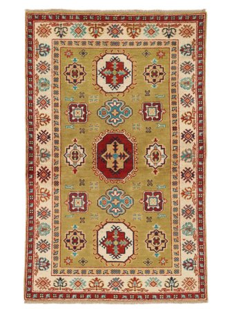 Medallion Small Kazak Fine Rug 91X147 Wool