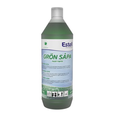ESTELL Allrengöring Grönsåpa oparfymerad 1l - Lyreco - Städ och hygien - Golvunderhåll - Golvrengöring