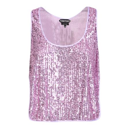 Tom Ford, Sleeveless Tops Fioletowy, Kobieta, Rozmiar: S