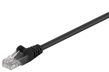 MicroConnect nettverkskabel - 25 cm - svart