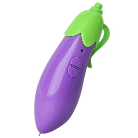 Gulerodsformet stemmeoptagende kuglepen, sød, bærbar skoleartikler til børn, kontor, festgaver og rejsenotater