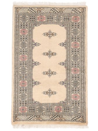 78X123 Tapete Paquistão Bucara 3Ply Oriental Bege/Castanho (Lã, ) Carpetvista