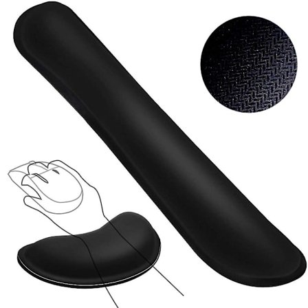 Håndleddsstøttepute for tastatur og mus, sklisikker ergonomisk pute