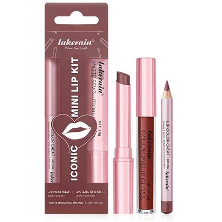 3 STK. Læbe Combo Sæt Mat Læbeblyant/Fugtgivende Farvet Læbepomade/Juicys Lip Gloss Høj-Pigment Læbe Makeup Kit