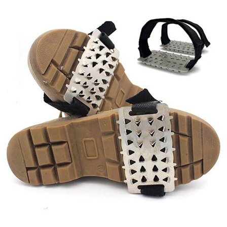 Anti-skrid ispigge med 26 pigge, skridsikre ispigge til sko og støvler, greb til udendørs gåture på sne og is, vandreture, klatring, fiskeri