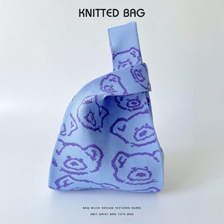 Knit Handbag Knot Wrist Bag 2 2
