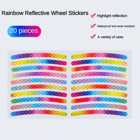 60 STK advarselsmærkater med reflekterende biler B B