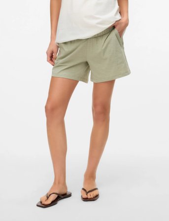Mamalicious Mlivy Jersey Shorts Noos - Green - M