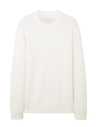 Structured Basic Knit Tom Tailor White