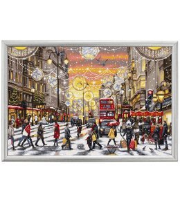 Broderikit Billede Jul Shopping - Luca-S