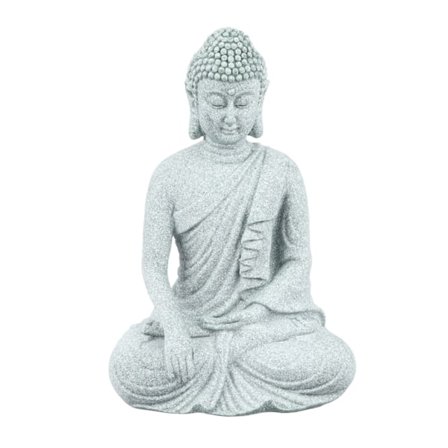 Liten Buddha Dekoration Utsökt Hantverk Grön Sandsten Buddha Ornament för Akvarium Zen Sittande Buddha