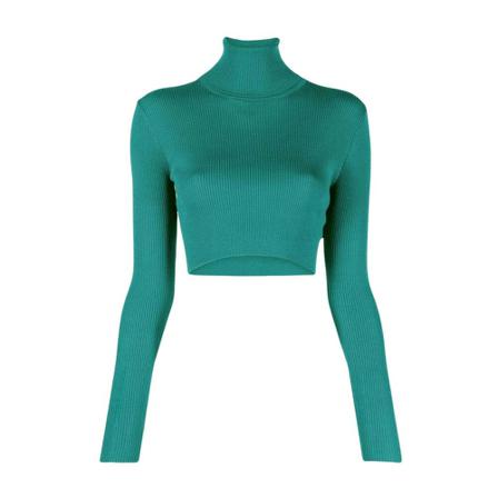 P.a.r.o.s.h. Turtlenecks Grøn, Dame Rullekraver, Størrelse: XS