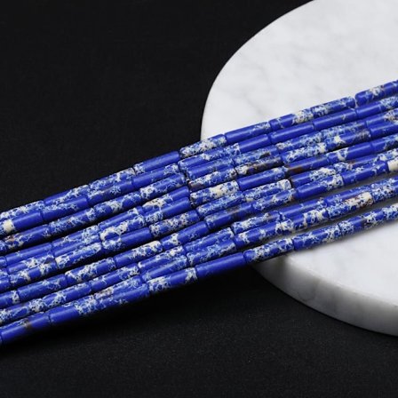 13x4 mm natursteinsrørperler gjør det selv-smykker 2 2