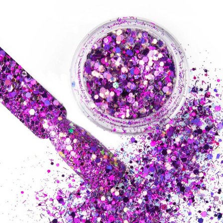 Nail Glitter - Silmäkiilto - Kuusikulmio - 17