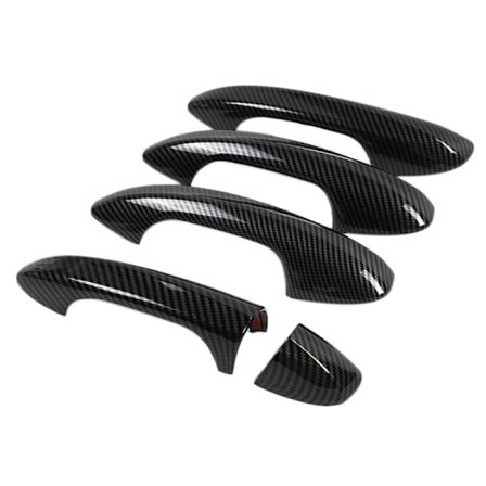 Dørhåndtak Deksel Trim for C E GLC A B GLS CLA GLA Klasse W213 W205 X253 2016-2020 Karbonfiber