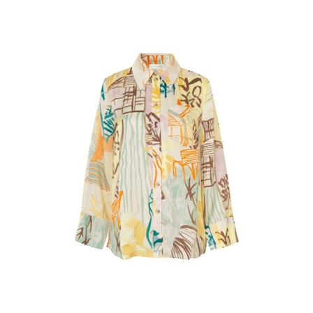 Stine Goya Summer Shirt Charleston House , Geel , Dames , Maat: S