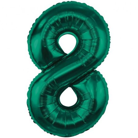 Sifferballong Grön 85cm "0-9" Tallet 8