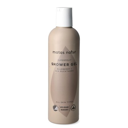Matas Natur Superfruit Blueberry Shower Gel 400 ml, Skincare, Kropspleje, Bodyshampoo