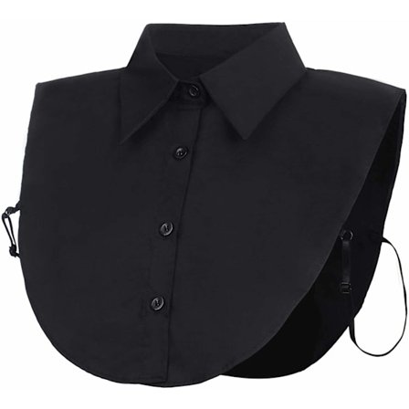 Dam falsk halv skjorta blus krage avtagbar Dickey blus topp halv skjortor set falsk docka krage V-ringad unisex slips för flickor och kvinnor gynnar