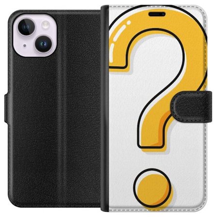 Kompatibelt Lommeboketui til Apple iPhone 15 Spørsmålstegn
