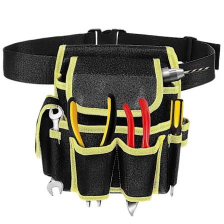 Työkaluvyön pussi Sähköasentajan työkaluvyö Sähköasentajan työkalupussi Työkalulaukun järjestäjä Sähkötyökalujen säilytyslaukku