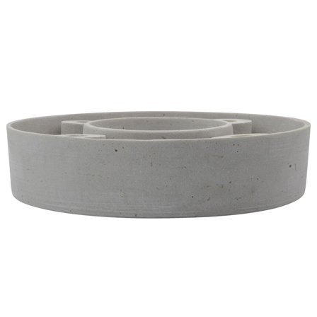 House Doctor The Ring Lysestage 26 cm - Grå | KitchenOne