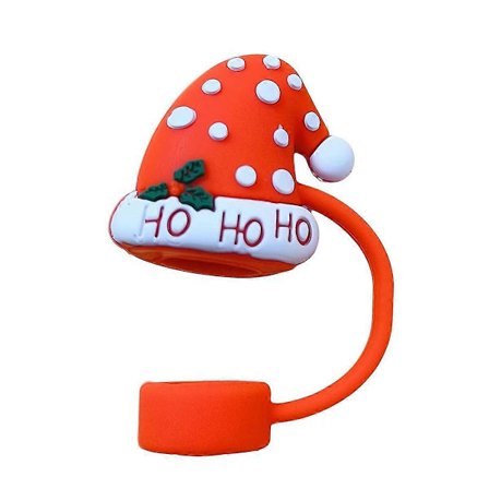 För Stanley 40 Oz Tumbler Muggar Julhatt Silikon Sugrörsskydd