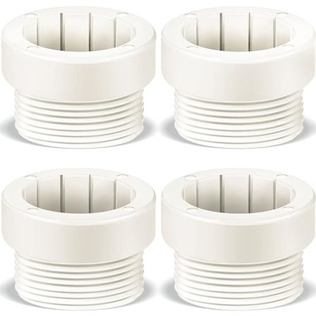 4 st poolparaply stabilisatoradapter gängade adapterhylsor poolparaplyhylsa paraplystolpsstabilisator 1 3/4"