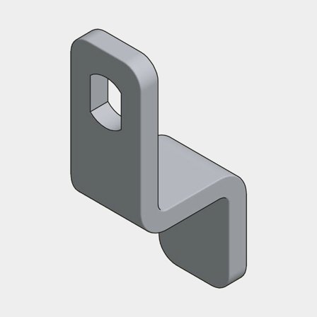 Rocna Vinklad Regel till Durkbeslag - Rostfritt Stål 316 - Passar 1052459