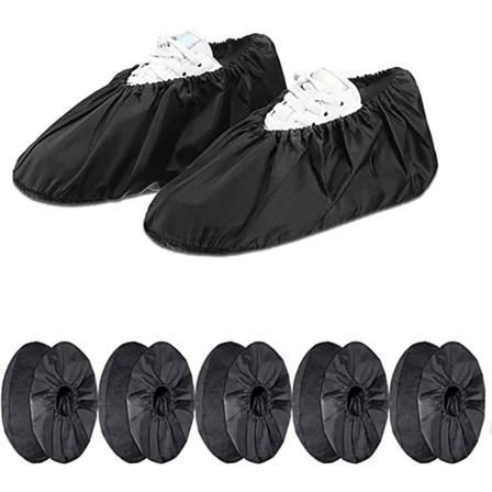 6 paria uudelleenkäytettäviä kenkäsuojia, pölytiiviitä ja liukastamattomia