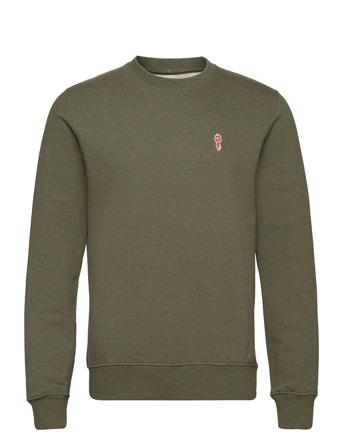 Regular Fit Crewneck Sweatshirt Sweatshirt Trøje Grøn Revolution