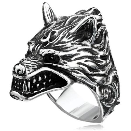 Ring - Norse Mythology - Wolf - Stainless steel - High quality