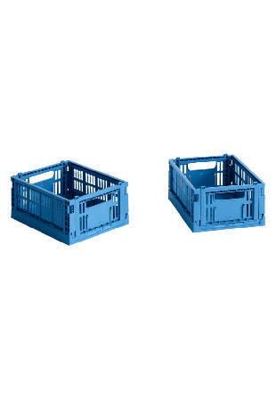 HAY Colour Crate Mini Set of 2 Förvaring Blå