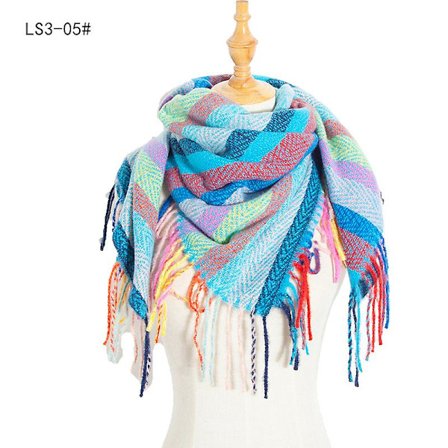 Modetørklæde og -sjal til kvinder, vintertørklæde, tæppe-tørklæde til kvinder, ternet tørklæde, gaver til kvinder