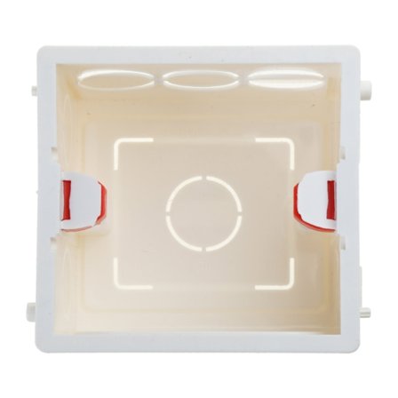 Dammtät PVC Väggströmbrytare Uttag Box Typ 86 Monteringsbox Väggströmbrytare Uttag-Kontakt Enkel Strömbrytare Vit Bottenbox