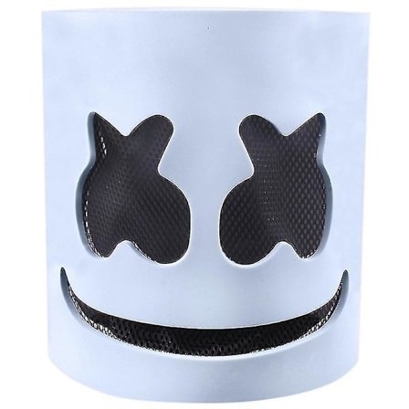 Musikkfestival DJ Maske Marshmello Hjelm Cosplay Rekvisitt Karneval Halloween