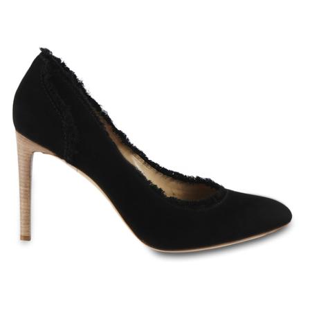 Giuseppe Zanotti Womens high heels pumps Schoenen in suede leather with fringes , Zwart , Dames , Maat: 39 EU