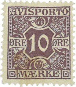 Danmark 1907 - Avisportomærke AFA 4 - Ubrugt