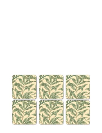 Morris & Co Coasters Willow Bough Green 6-P - Multi/patterned - ONE SIZE