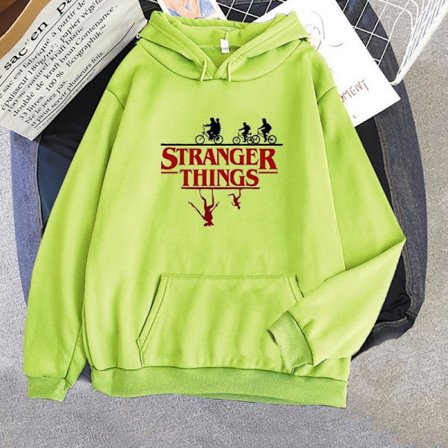 Stranger Things -huppari | Painettu collegepaita | Rento unisex-fanivaate *XXL* vaaleanvihreä vaaleanvihreä XXL vaaleanvihreä XXL vaaleanvihreä XXL