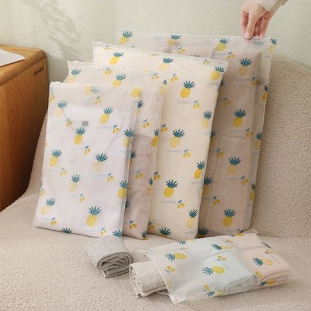 5 STK Opbevaringsposer til Tøj Lynlås Garderobe Undertøjsorganiseringspose