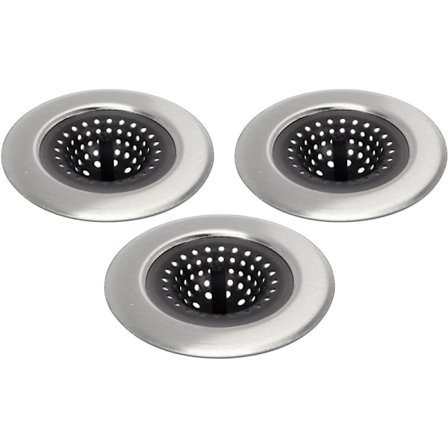 3 stk. rustfrit stål silikone afløbsfilter prop anti-blokering prop catcher køkkenfilter til pop-up almindelige afløb