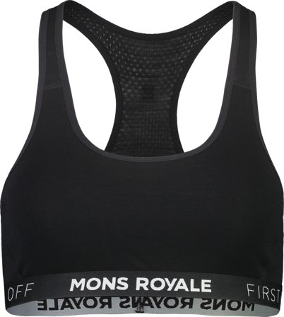 Mons Royale Women's Sierra Sports Bra Women undergarment Black XL